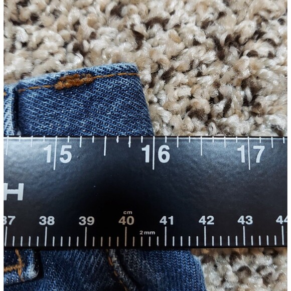 Vintage Levis 550 Jeans Womens 16 Short Blue Denim Relaxed Fit Tapered Leg Dark - Picture 7 of 8